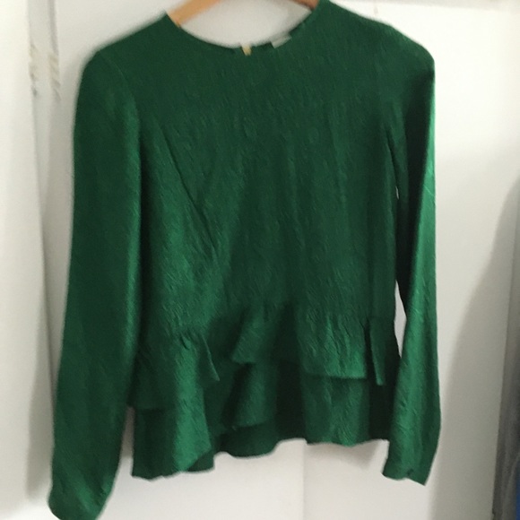 Silk peplum blouse - Picture 2 of 5